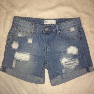 Distressed Boyfriend Shorts